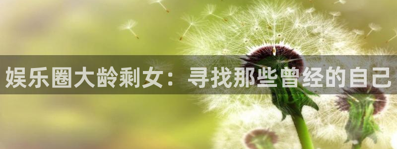 壹号下载官网入口：娱乐圈大龄剩女：寻找那些曾经的自己
