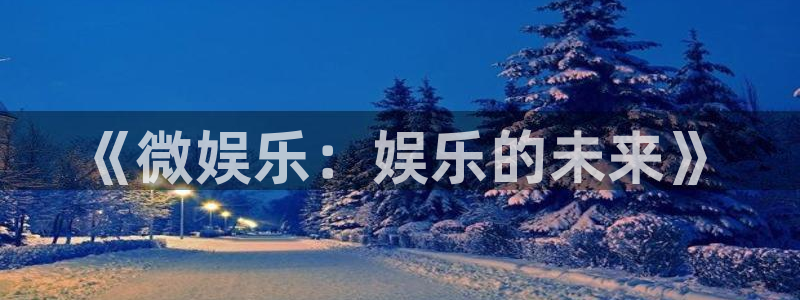 壹号电子娱乐app下载最新版本：《微娱乐：娱乐的未来》