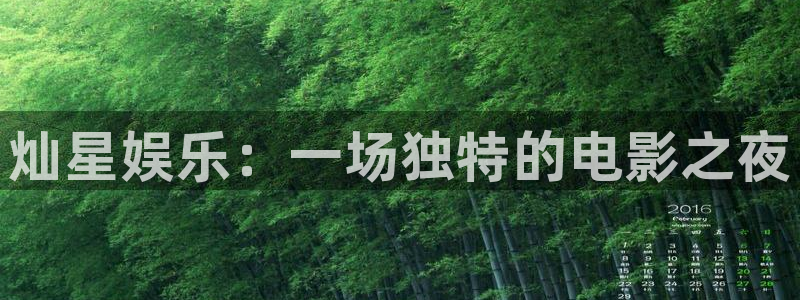 万事娱乐：灿星娱乐：一场独特的电影之夜